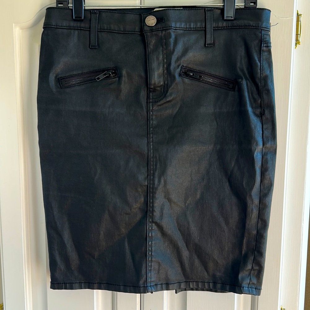 Current Elliot leather skirt